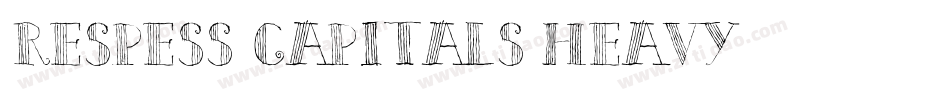Respess Capitals Heavy字体转换